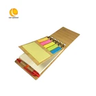 leather notebook cover A6 Mini Bamboo Cover Note Book With Pen