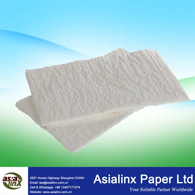 medical low lint tissue cotton thread reinforced cleaning wipe