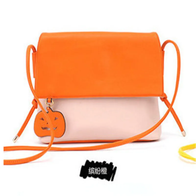 Pumpkin Messenger Bag Korean Fan Package cover type Soft Cover Cute Pumpkin Messenger Bag shoulder bag wholesale