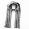 Korean version winter long scarf men and women simple solid color scarf fashion down cotton long scarf
