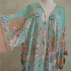 New Custom Printed V Neck Beachwear Sarong Bathing Suit Beach Coverup