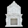 Decoration marble carving fireplace gas burner