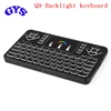 2.4GHz Mini Wireless Keyboard with Touchpad Mouse, LED RGB Backlit, Rechargeable Li-ion Battery For Android TV Box Tablet PC