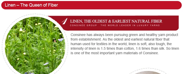 Consinee high quality wholesale knitting 2/40 100% linen yarn wholesale