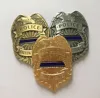 professional high quality brass security officer badges, gold security officer pin badges