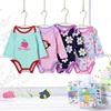 3pairs socks with 4pcs jumper set baby clothing sets newborn rompers cloth cotton knitted baby basics clothes