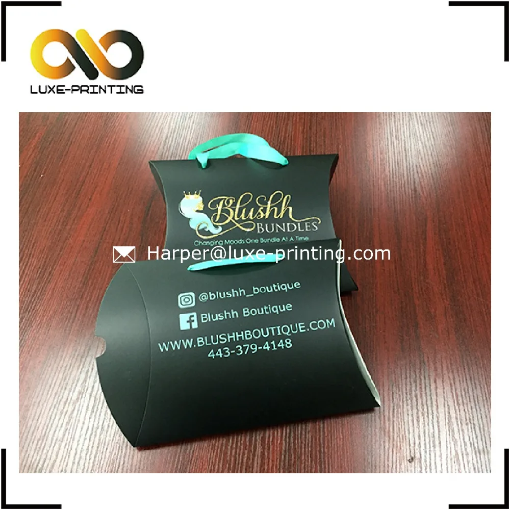 paper pillow box for cosmetics