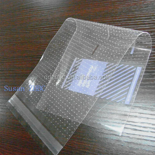 clear see through plastic envelope opp head bags