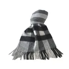 BLUE PHOENIX super soft classical tartan plaid pure wool scarf winter for men