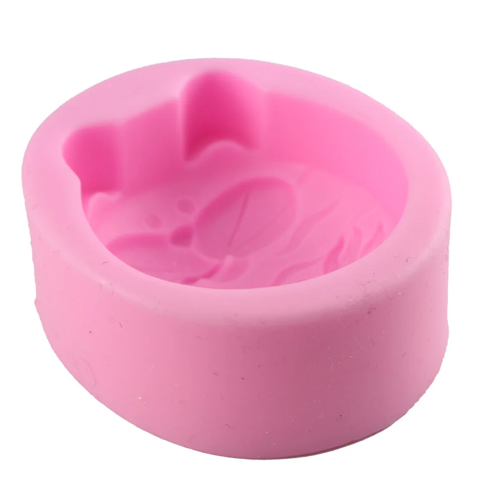 Food grade silicone mold DIY handmade soap mold art soap mold cake decoration - cat and fish taobao 1688 agent