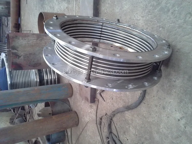 Metal corrugated expansion joint bellows compensator for