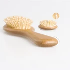 Yaeshii magic massage custom private label paddle wooden baby hair brush