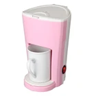 2019 Antronic custom colors/brand electrical coffee maker with white/black ceramic cup