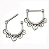 India Style Fashion Nose Jewelry Women Girls Nose Rings Hoops 16g Septum and Nostril Piercing Unique Clicker Septum Ring
