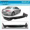 For 08 09 10 11 12 Honda Accord 4Dr LX EX BLACK PU Rear Bumper Lip Spoiler Poly Urethane Body Kit