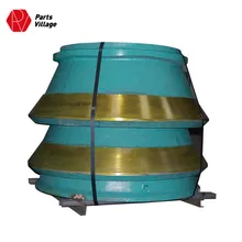 High quality high manganese casting cone crusher concave and mantle for cone crusher hp200 hp300