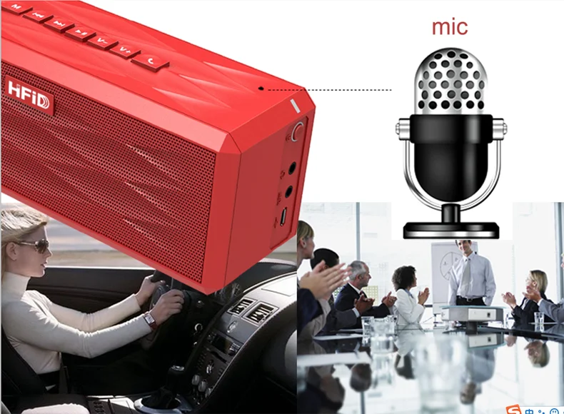 High Quality Super Bass Sound Bar 20W Bluetooth Audio Boombox Speaker- Black - ANKUX.COM