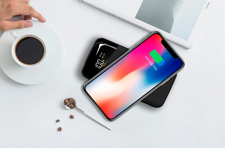 Beautiful Wireless Charging Charger Lithium Battery Cell Power Bank Pink - ANKUX.COM