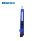 Plastic cutter knife,craft knife,box cutter of 9mm push-lock utility knife 41105