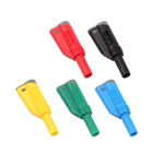 4mm Safety Sheath Nickel Plated Copper Solderless Lantern Type Superimposed And Inserted into Banana Plug