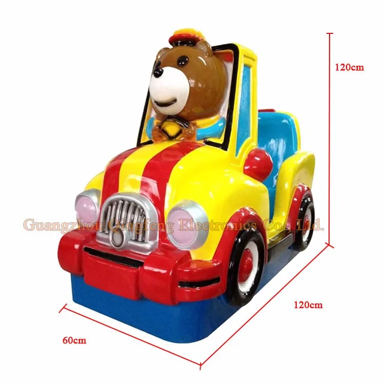 hot sale coin operated ride on bear toy car kiddie ride kids swing machine sale for shopping mall 