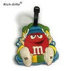 Custom 3D PVC rubber cartoon LOGO Travel Luggage Baggage Tags(RL-0044)