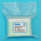 Foam Cleaning swab for Industrial / General Application TX757B/S cleanroom round tip foam swab/microfiber and polyest