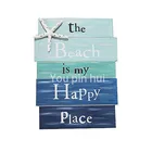 The Beach Is My Happy Place Local Ocean Series Wooden Wall Starfish plaque Decorative Sign
