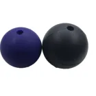 soft/hard solid silicone rubber ball with hole