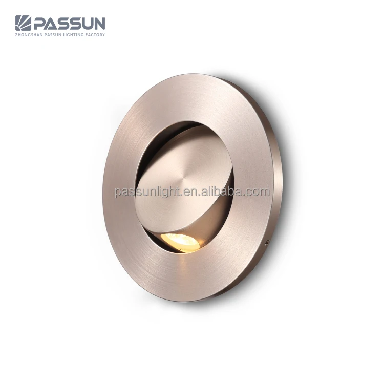 recessed reading light over bed