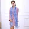 Factory direct sale wholesale women embroidery chiffon long scarf