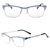 New model luxury mens striped eyewear frame glasses