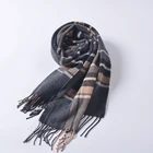 Ladies traditional plaid long scarf check pattern hot sell autumn winter