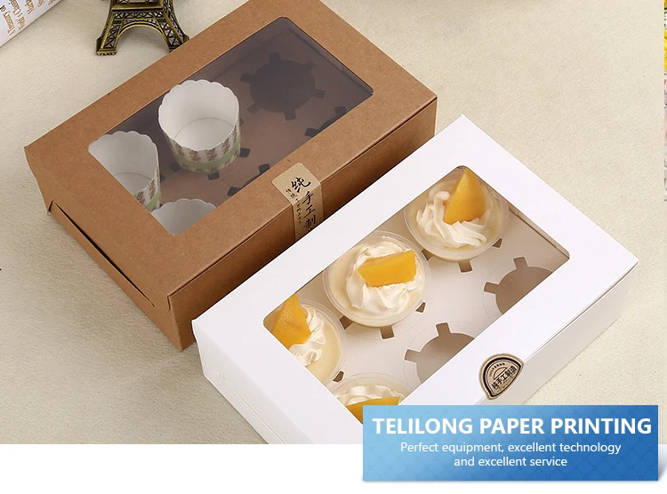 paper parton cardboard gift box kraft paper cookie cake