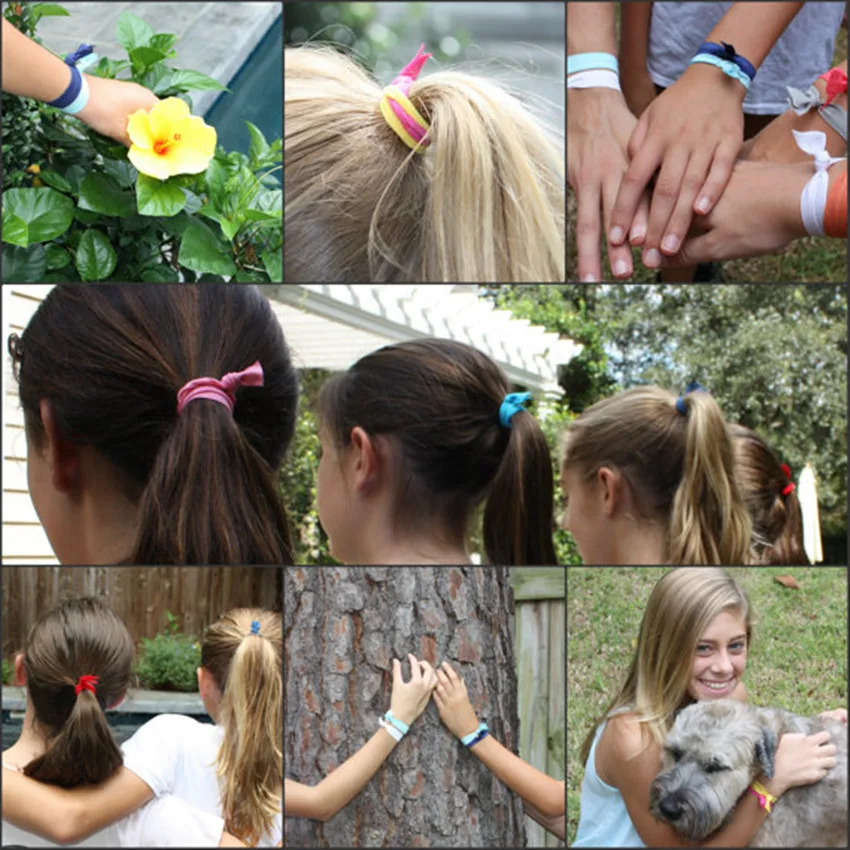 hair tie on hair_