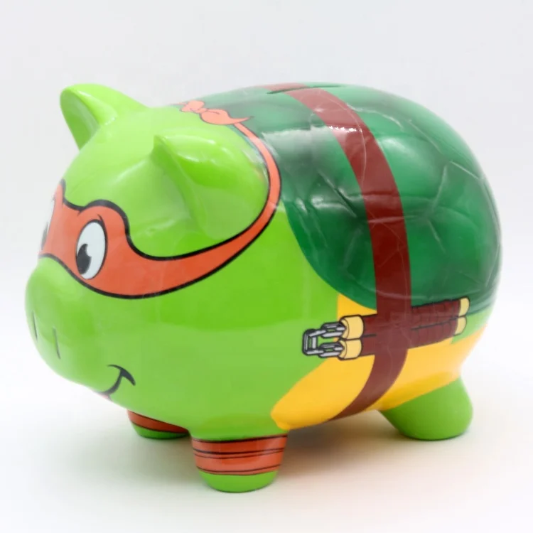 Fancy custom large pig piggy bank ceramic for kids