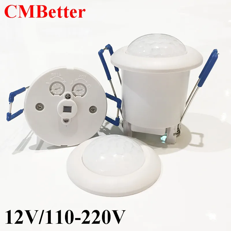 High Sensitivity PIR Motion Sensor light Switch AC220V DC12V Infrared Detector LED lamp Bulb Automatic Smart Switch ON  OFF (29)