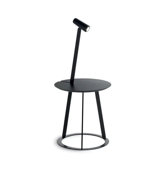 tripod floor lamp with table