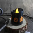 white Battery Operated LED Flameless Candles with Yellow Flickering Light, Set of 6, Best Home Decor
