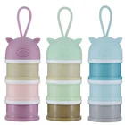 3 layers baby formula powder milk dispenser for milk powder container