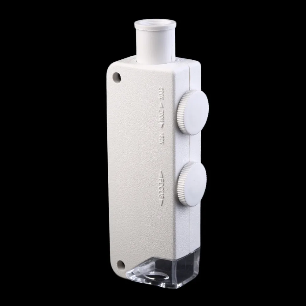 High Quality Mini Handheld 160X - 200X Zoom Magnifier Microscope Jewelers Loupe Magnifying Glass LED Light hot selling
