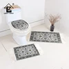 Wholesale Custom Pure Color Rugs For Bathroom Carpet Hand Knotted Tassels Cotton Woven Rug Carpet