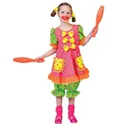 Hot sale Little Girl Clown Costumes Halloween Role Play Clown Girls Outfits Party Fancy Dress For Party Kids