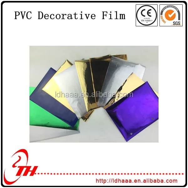 colorful decoration lamination pvc film plastic film for packing