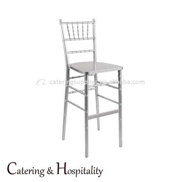 Commercial Stacking Hot Sale Event Barstool Aluminum Chiavari High Back