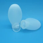 empty 3oz 90ml oval pe plastic squeeze bottle for facial cleanser