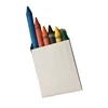 Hot Sale Custom Your Logo Color Jumbo Crayon, 6 Counts In Paper Box