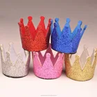 DIY Accessories Mini Baby Crown Glitter Headband Felt Crown First Birthday Hat
