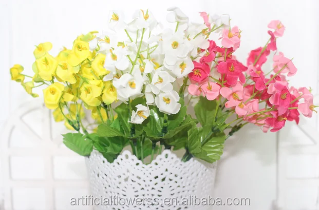 wholesale artificial flower grass of campanula flowers