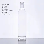 750ml custom crystal glass whisky vodka liquor bottle